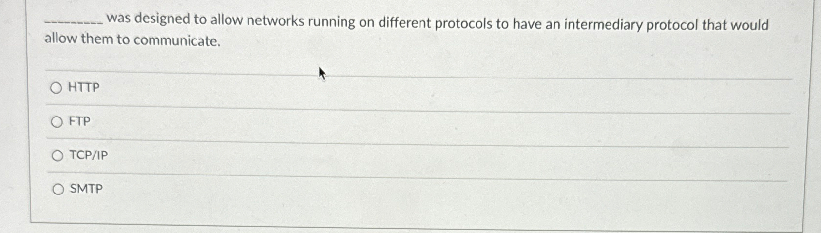  was designed to allow networks running on different protocols to have