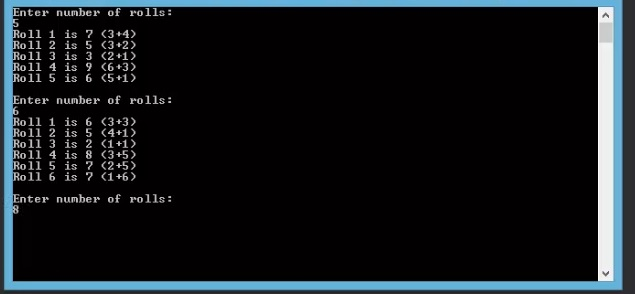 Program C, use LOOP only. No ARRAY. just like in following sample
