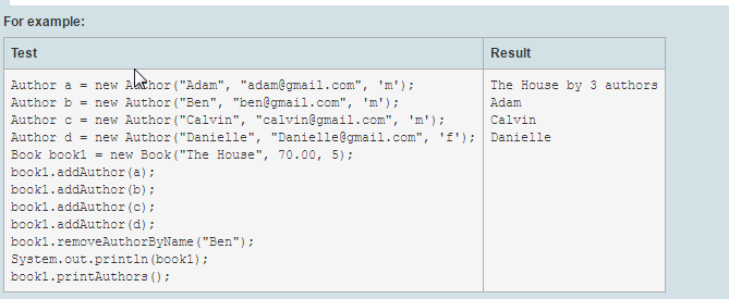 as shown in the class diagram. A book can be written by