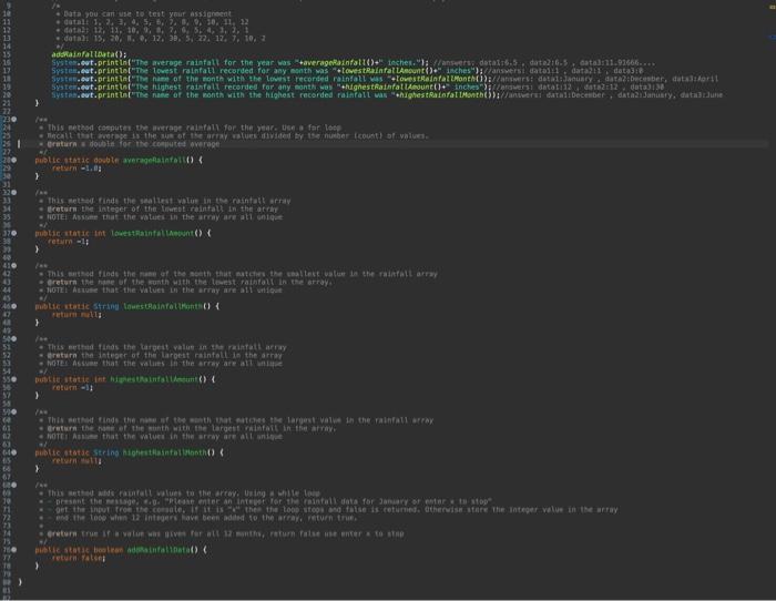message that lets the user know the name of the month that
