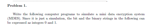 Please solve part four of question 1 asap. Problem 1. Write the