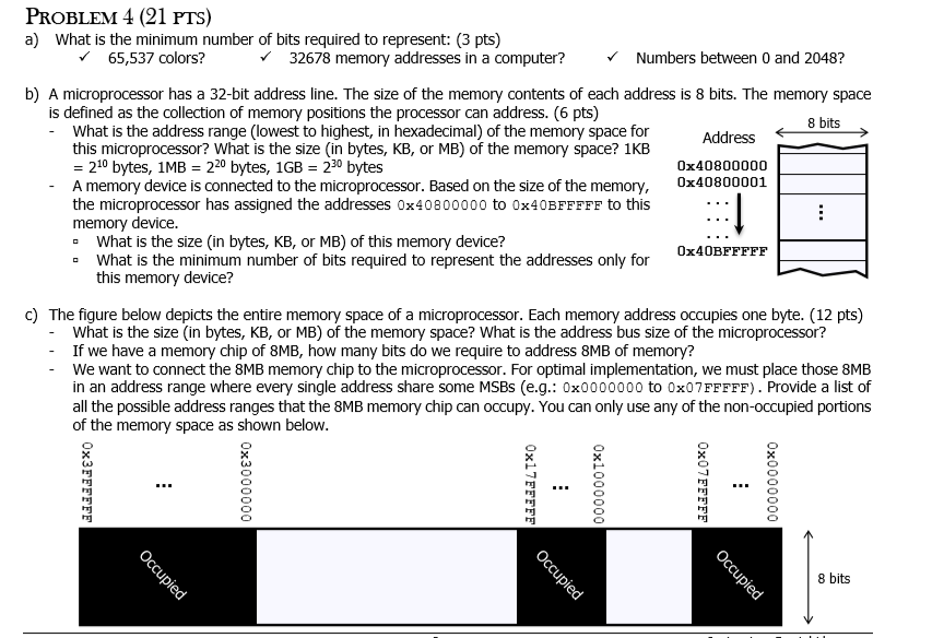  PROBLEM 4 (21 PTs) a) What is the minimum number of