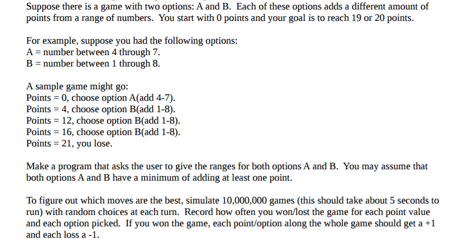 C++ code for a number's game Suppose there is a game with
