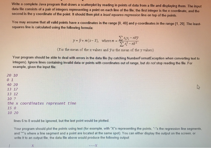  a3plot1.txt is below Write a complete Java program that draws a