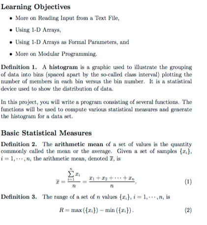  Learning Objectives More on Reading Input from a Text File, Using