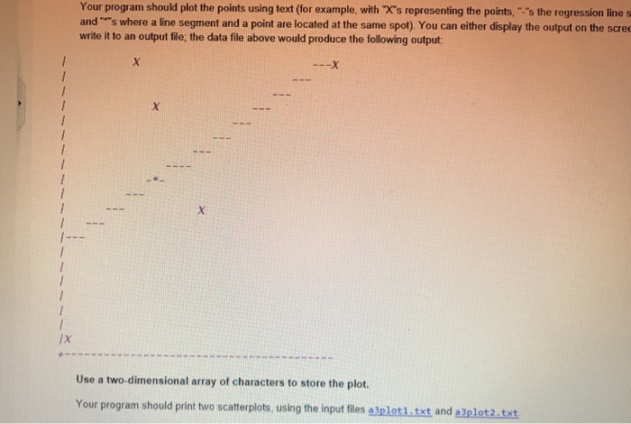 scatterplot by reading in points of data from a file and displaying