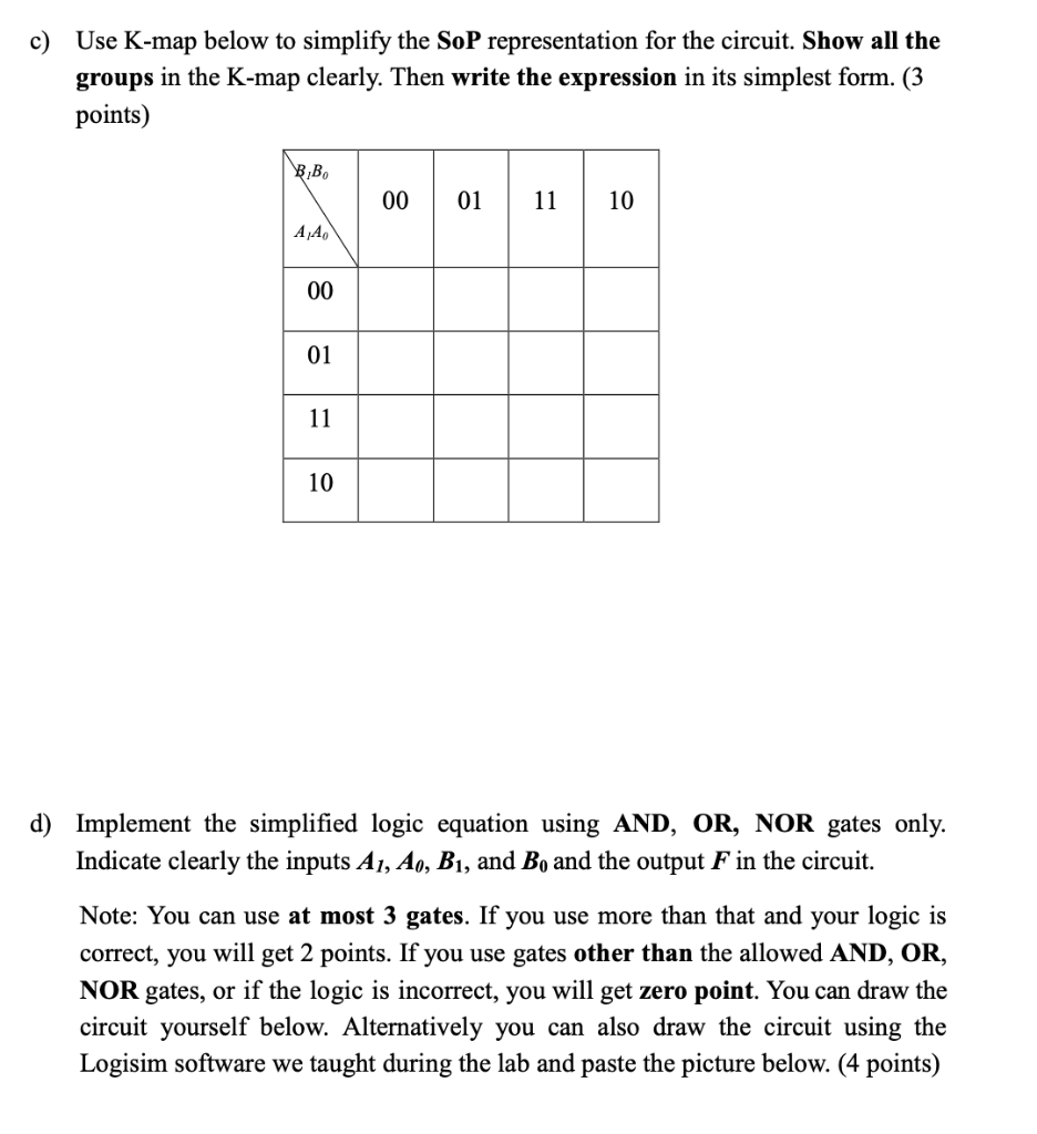 the output. The output F is 1 if the absolute difference of