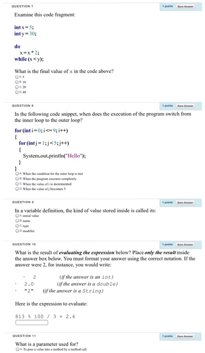 snippet. nt years 20 double balance 0000 while (years 00 double interest-balance