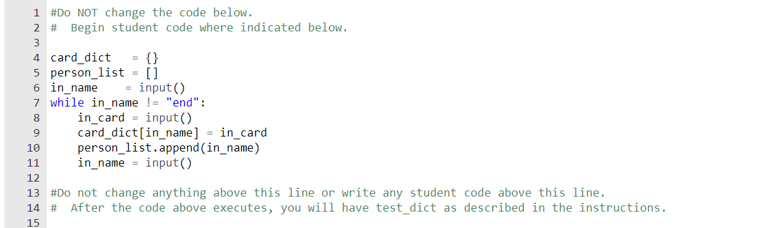 trading cards. The values for person_list are the same names as the