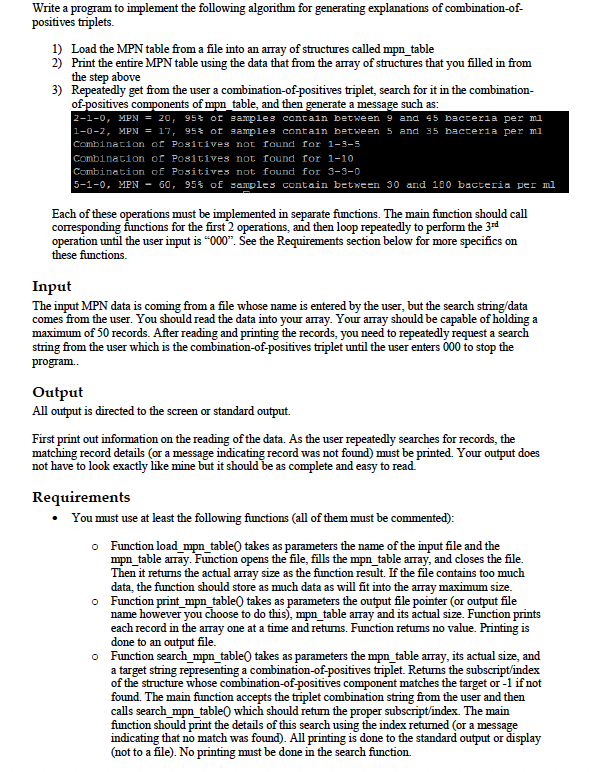 mpn_input containing these values: 0-1-0 12 7 23 0-2-1 13 9 33