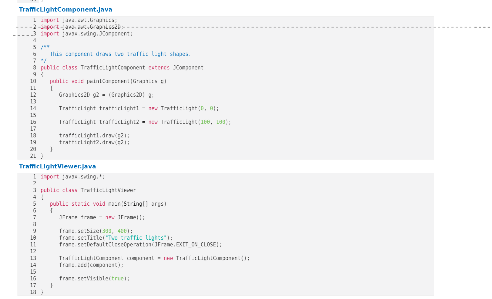 draw a traffic light such as this one. The rectangle should have