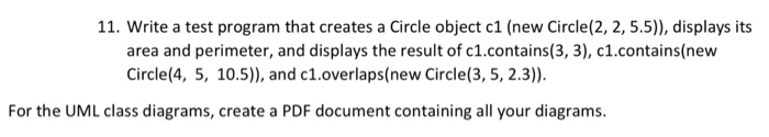 x and y that specify the center of the circle with getter