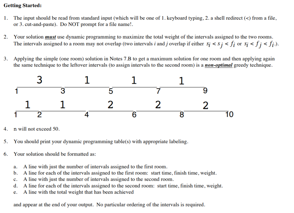 two room weighted interval scheduling problem by using dynamic programming. The first