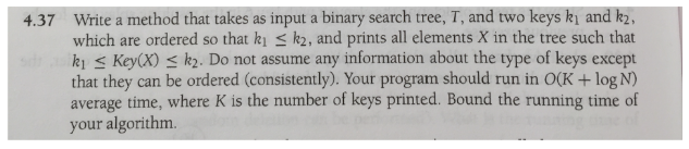 In java, Write a driver program, test progam or class that I