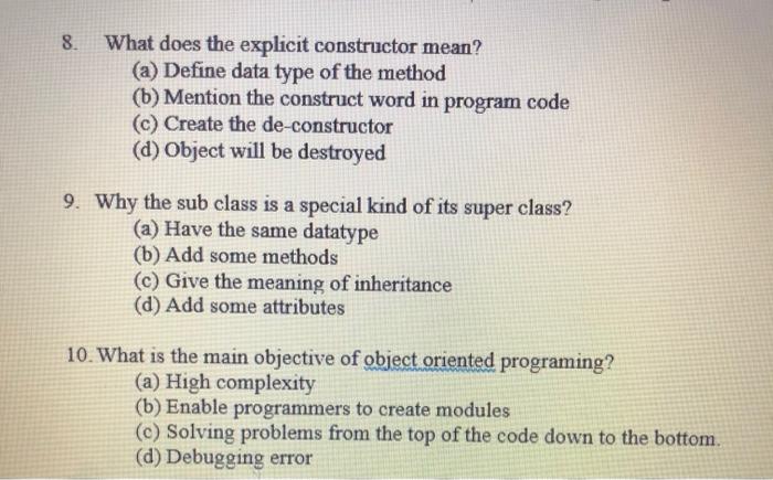  I want it quickly please its dor programming subject 8 What
