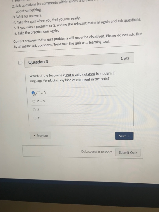 you miss a problem or 2, review the relevant material again and