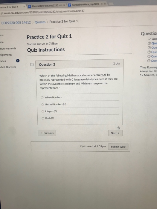 quiz problems will never be displayed. Please do not ask. Bu by