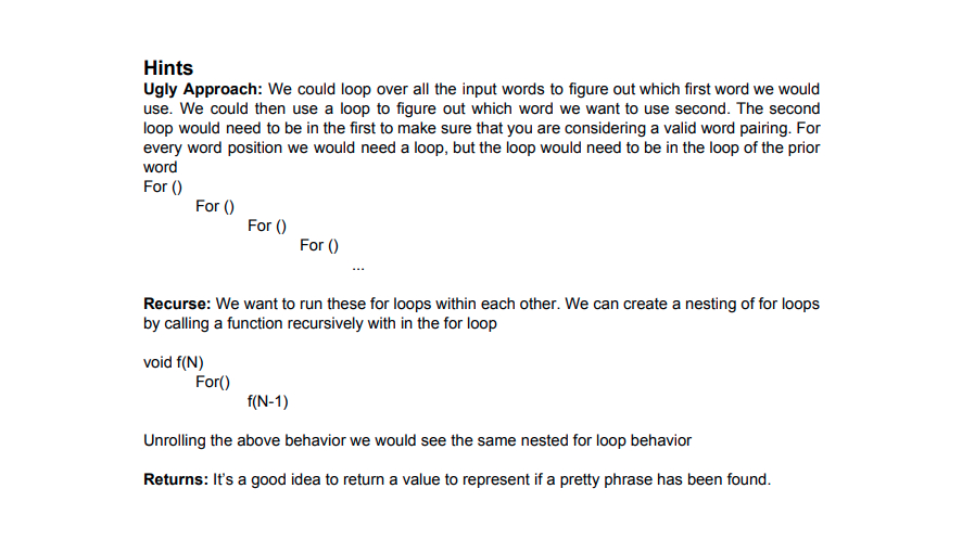 the same letter the prior word ended with. Input Input will begin