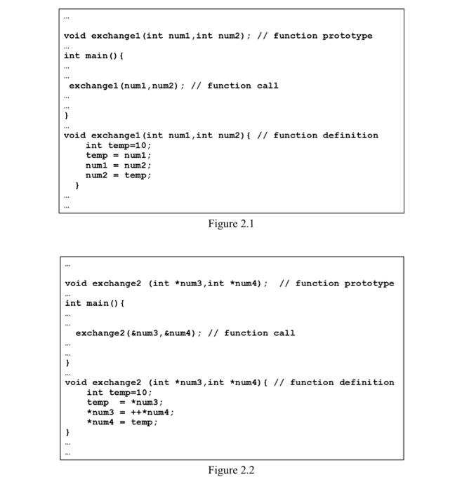 function. Analyze all the program segments and trace the process in each