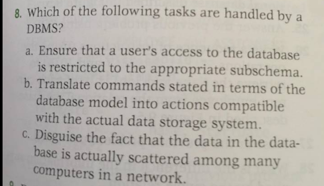 Computer science or c++,,,,, answer this using SQL please 8. Which of