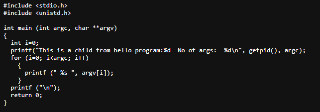 provided. A simple hello.c is also provided. You may wish to use
