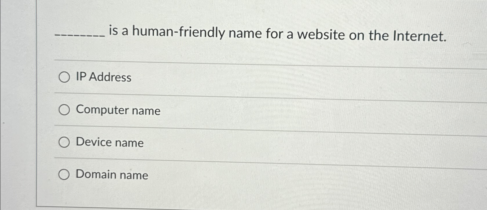  is a human-friendly name for a website on the Internet. IP