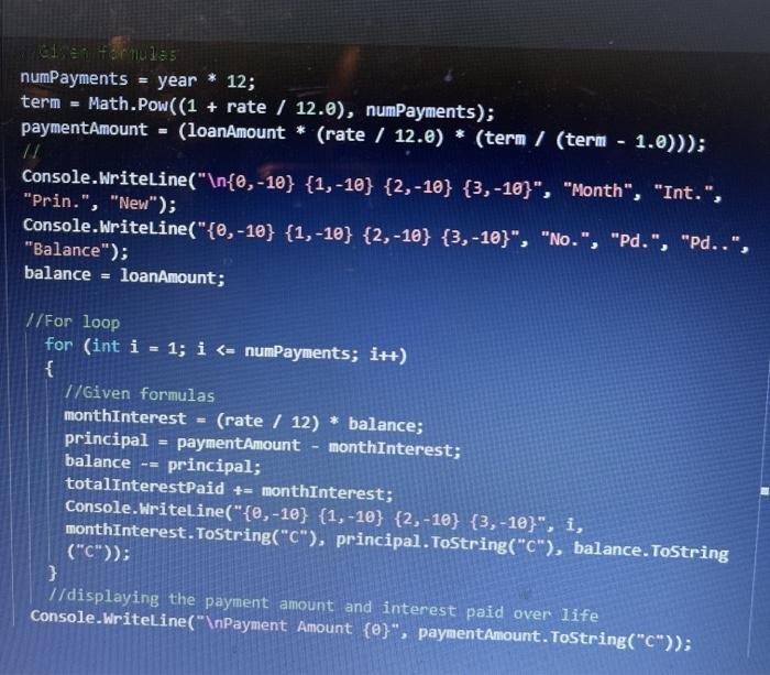 last is the direction main.cs using System; CO class Mainclass { public