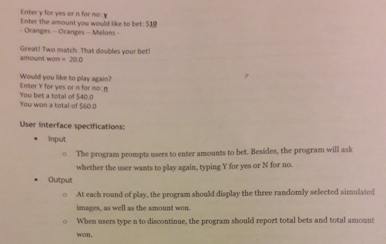 and decision structures. A slot machine is a gambling device that the