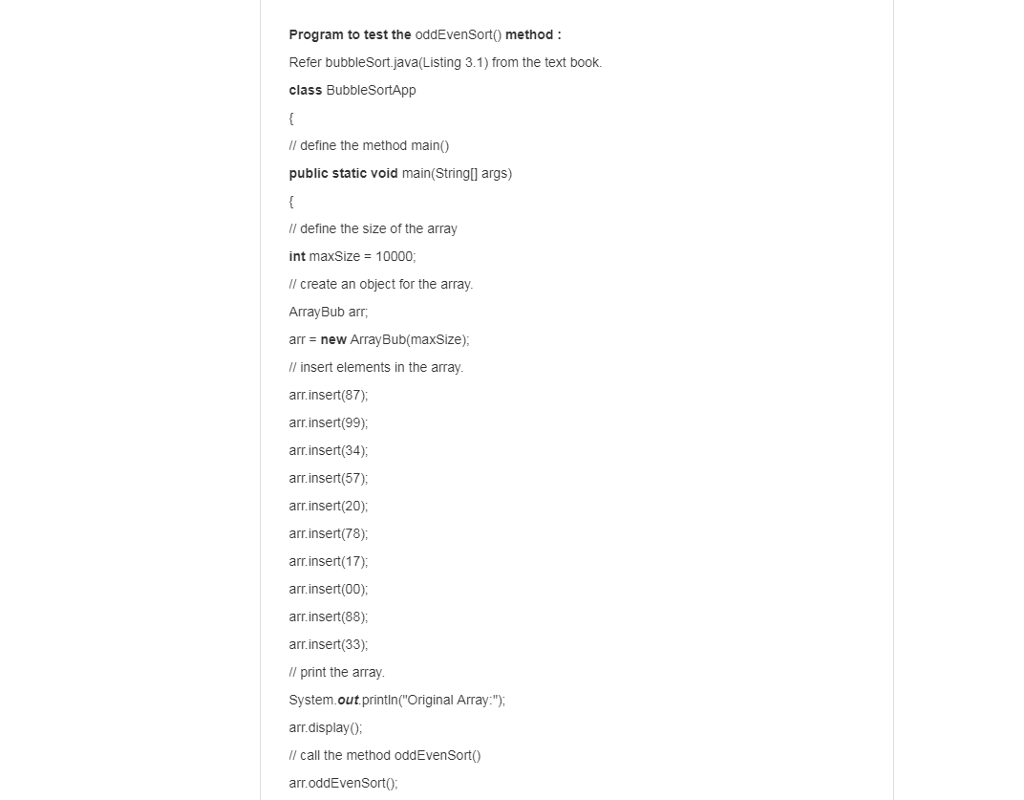 It is a problem from the book Data structures and Algorithms in