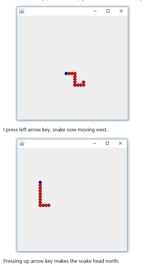 this exercise the world contains a snake (or worm) as shown in