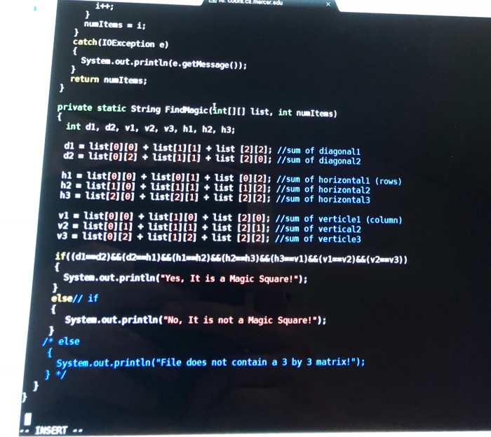 finished code is below it. Please continue on to see actual question...