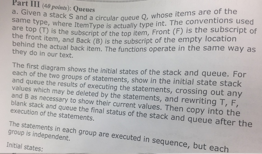 Please Help!! Assigment Data Structures write by hand step by step please