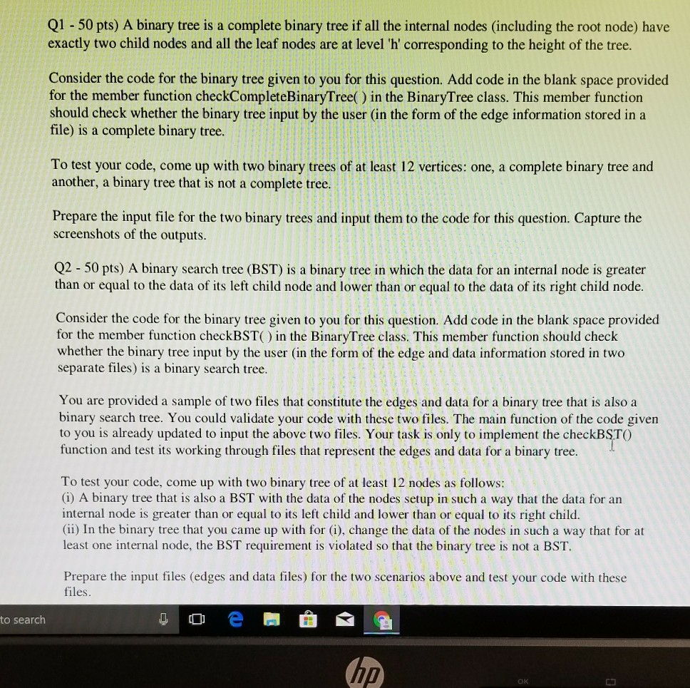  I would appreciate if it was in Java, and it consists