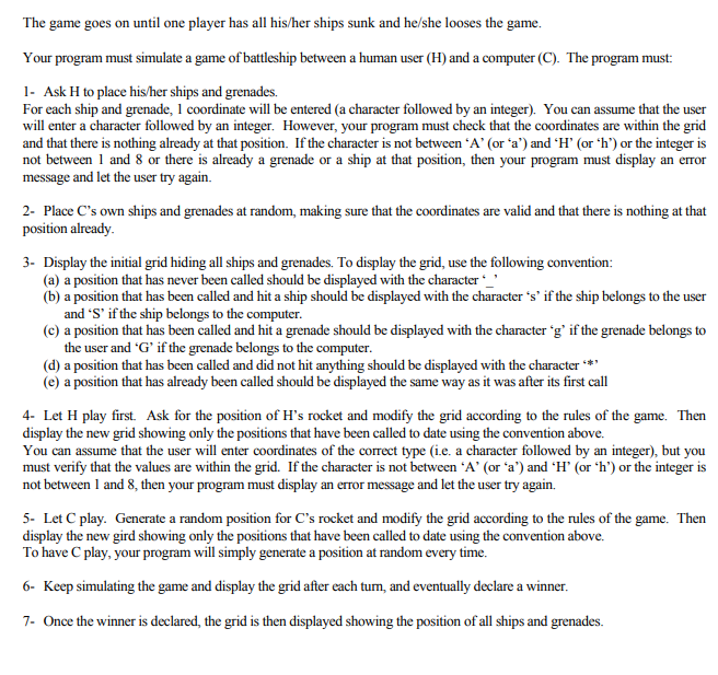 write a program to play a game of Battleship against the computer.