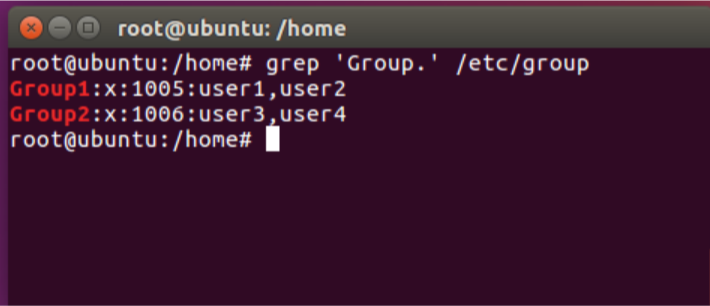 Using Ubuntu VirtualMachine, create the ff users and grps: Username Password Group