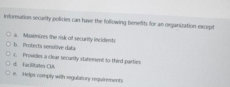 a set of procedures must be defined d. All of the above