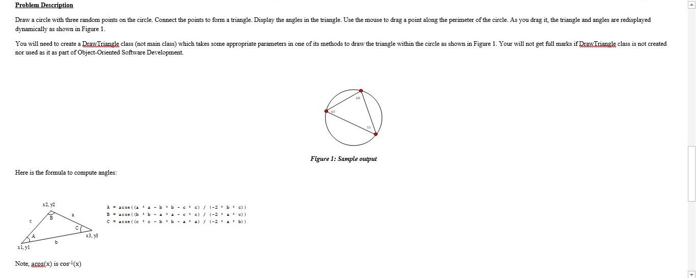 The program must be done using Java Object Oriented and the program