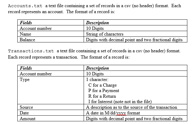 IN JAVA You have been asked to create a program for ABC