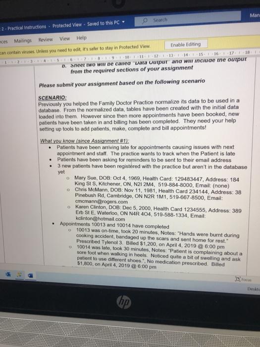  Man Search 2. Practical Instructions - Protected View - Saved to