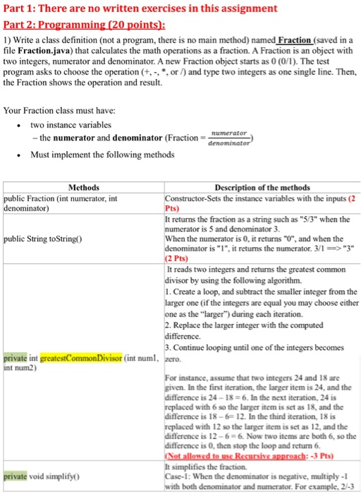 development (Command Menu) Implementing instance methods - - Your programming assignments require