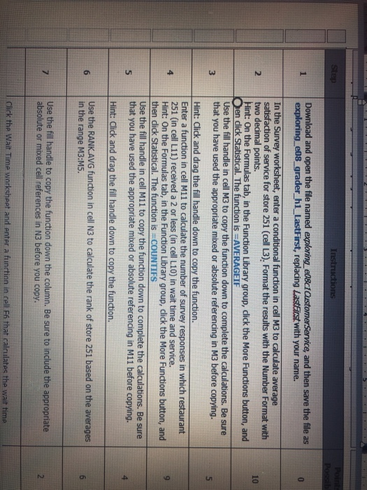  Download and open the file named exploring eo8cl exploring e08 grader