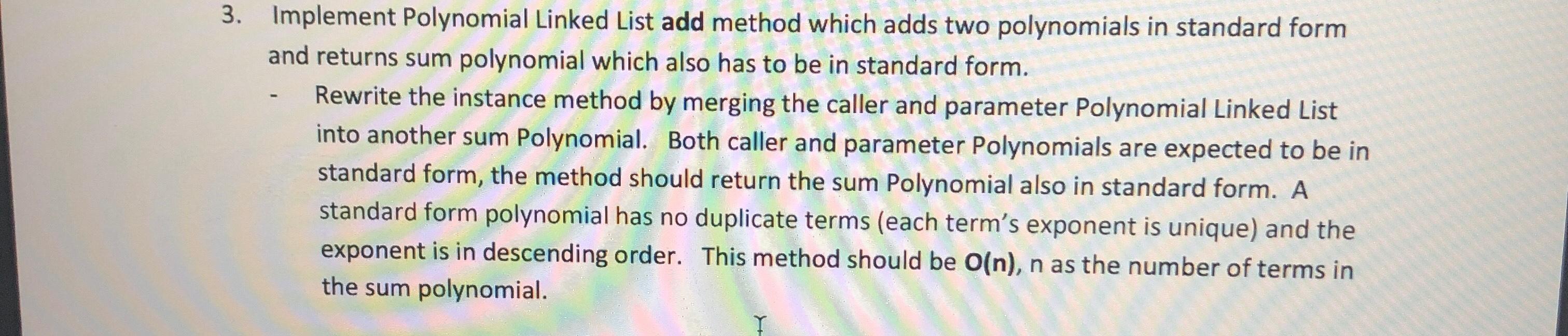 should be written in java, and in combination with the code provided