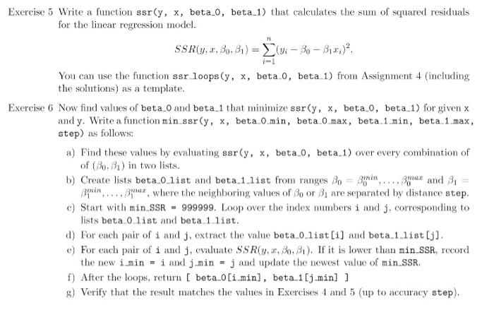 USE PYTHON assignment 4 is not needed can be done without Exercise