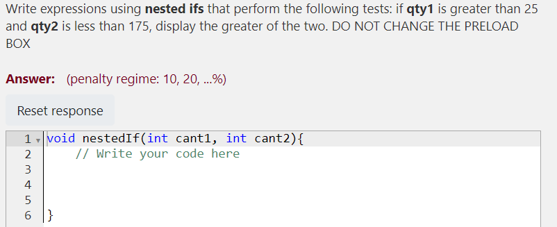 The code is in C++ Please answer fast, I will like for
