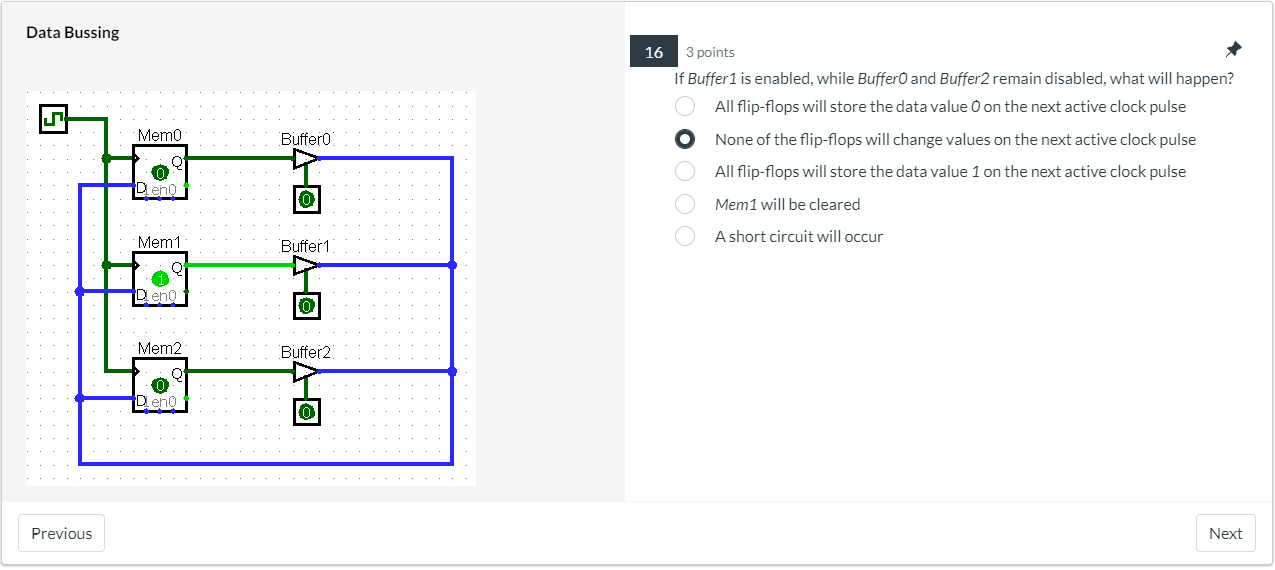  If Buffer 1 is enabled, while BufferO and Buffer 2 remain