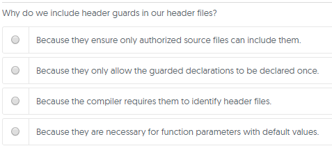 c++ file question Why do we include header guards in our header
