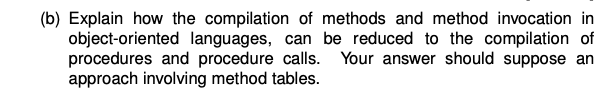 make reference to the following program fragment in a Java-like language: class