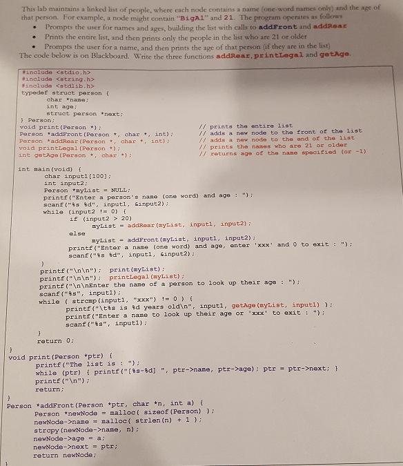 This is in C not C++ Here is the given code.