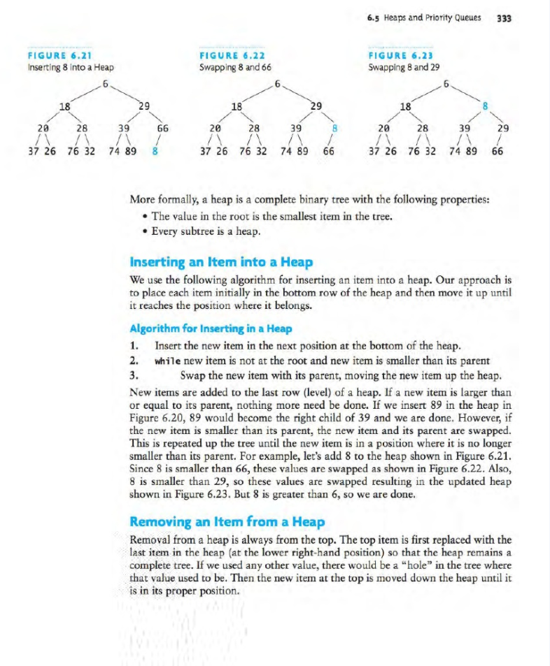 values in sequence from the binary search tree in Figure 6.13 in