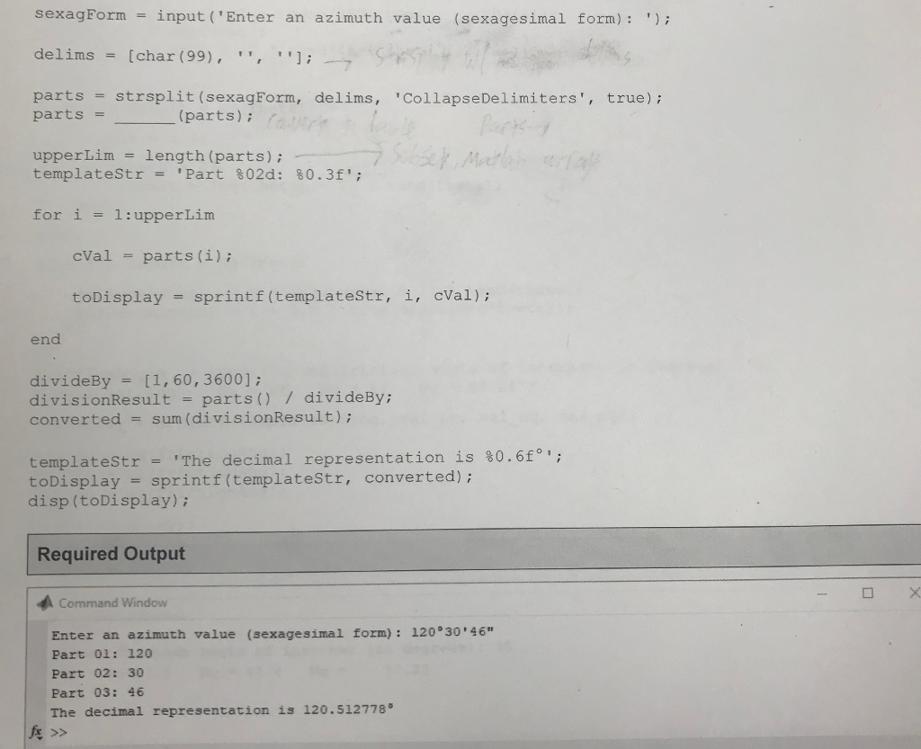 need to correct code for required output sexagForm = input ('Enter an